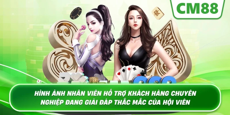 Hình ảnh nhân viên hỗ trợ khách hàng chuyên nghiệp đang giải đáp thắc mắc của hội viên